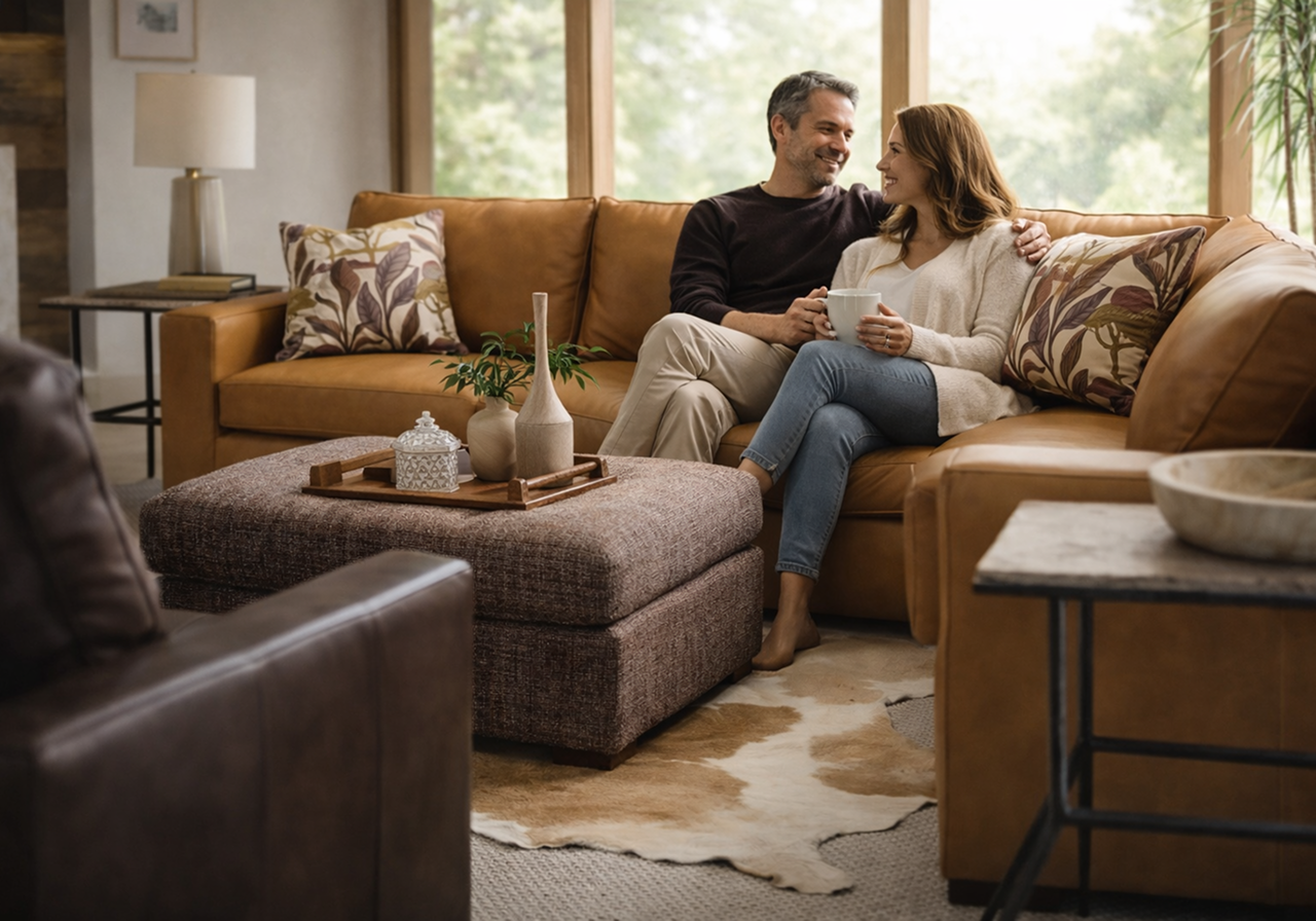 After furniture upholstery restoration